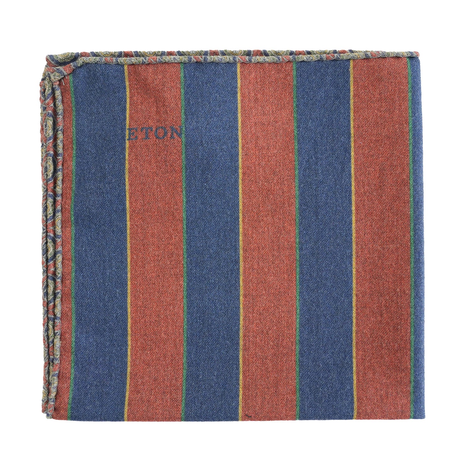 Eton striped blue and red pocket square