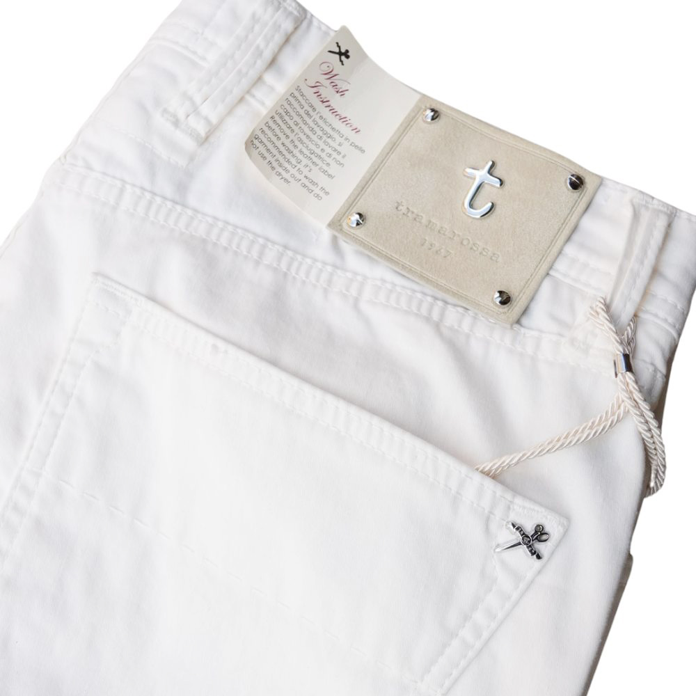 TRAMAROSSA LEONARDO OFF-WHITE COLOURED JEANS | Menswear Online