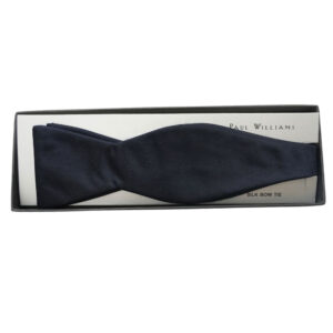 thumbnail image 2 of 100% Formal Silk Self-Tie Bow Tie - Classic Black For Weddings & Black Tie Events 2 of 14