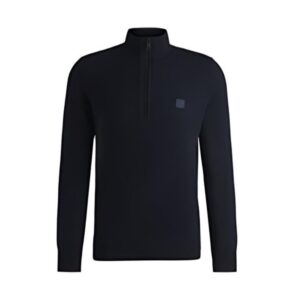 BOSS Navy Quarter zip