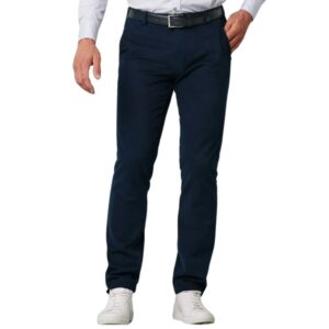 Meyer Bonn Navy Cotton Wool Chinos