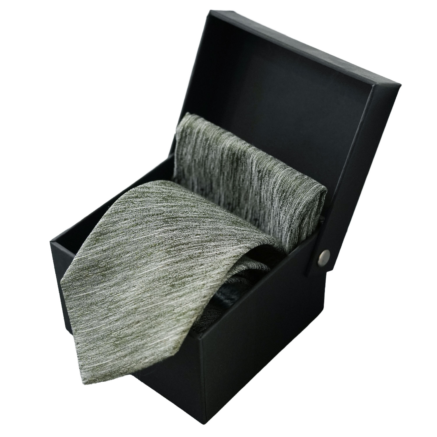 Warwicks Soho Twisted Silk Green Tie and Handkerchief Set