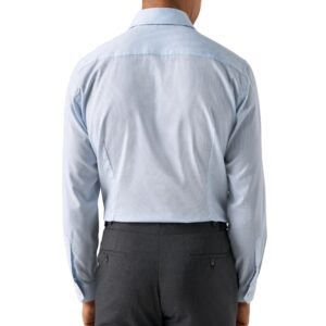 Eton Contemporary Fit Light Blue Shirt Micro Square Twill | Menswear Online
