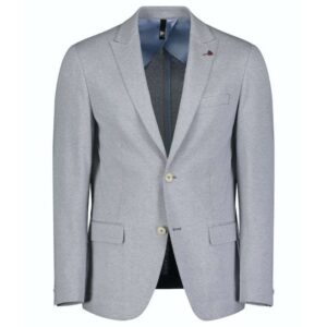 ROY ROBSON Light Blue Herringbone Peak Lapel Jacket