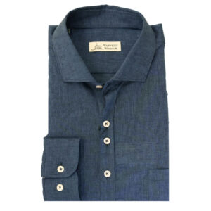 Warwicks Navy Linen Shirt