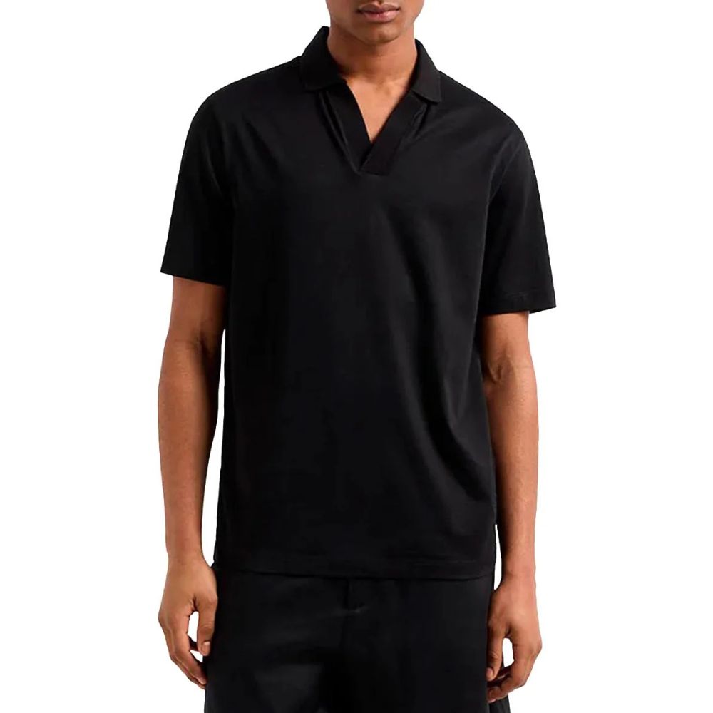 Armani Exchange Black Polo Shirt
