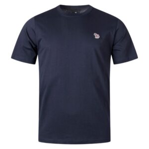 PS Paul Smith Navy Cotton Zebra Logo T-Shirt