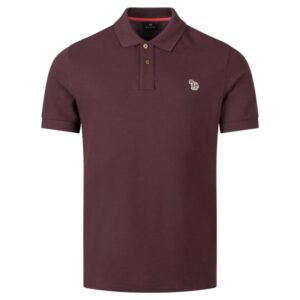 Paul Smith Burgundy Organic Cotton Zebra Polo Shirt