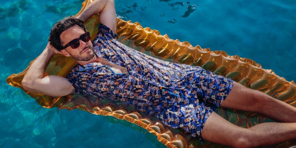 Blue short sleeve shirt