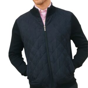 BUGATTI Quilted Navy Hybrid Jacket