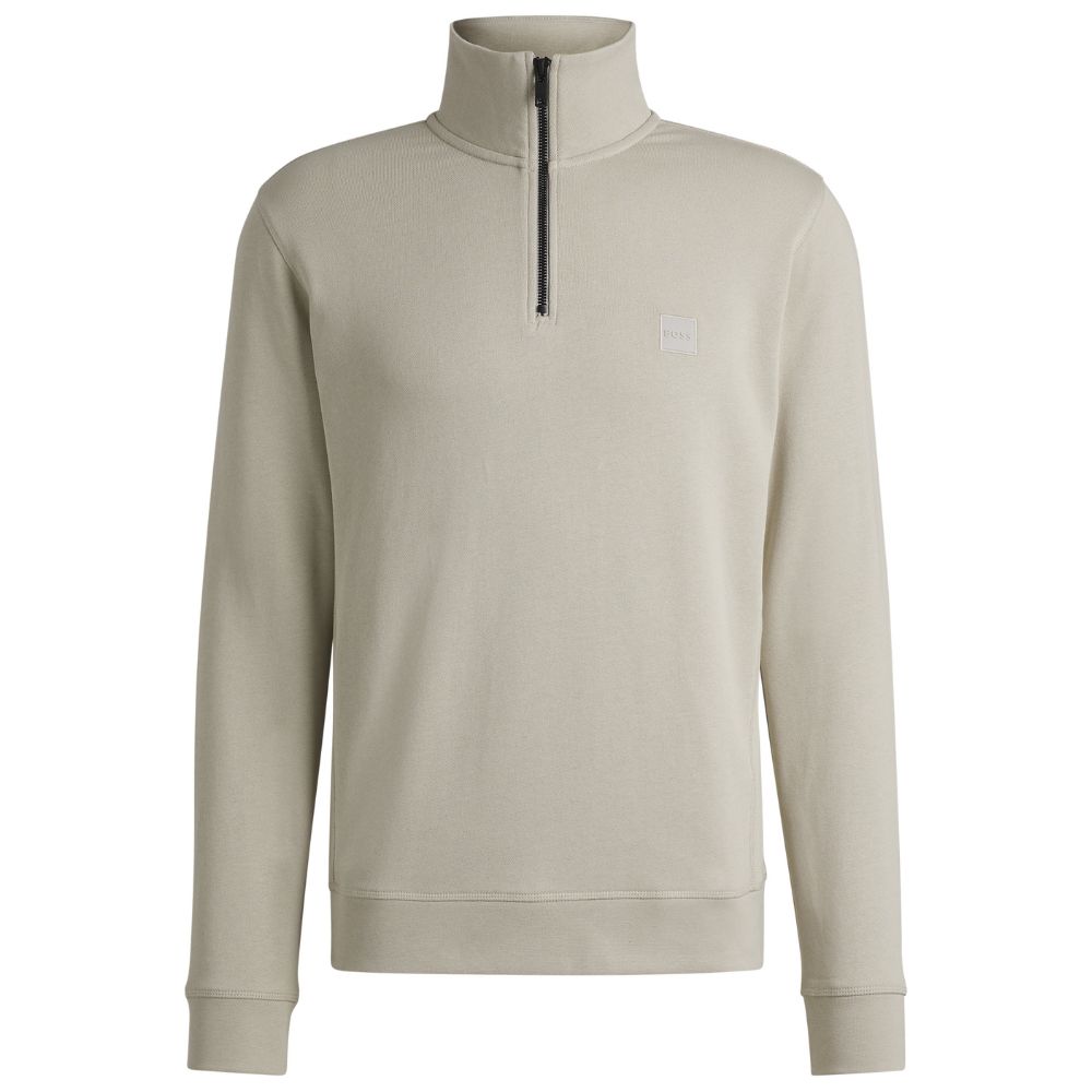 Beige half zip