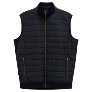 Bugatti Cotton Quilted Navy Gilet