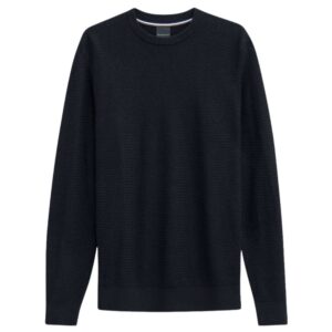 Bugatti Diamond Weave Navy Crew Neck Jumper