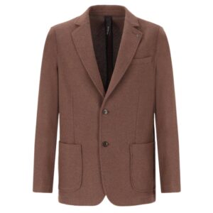 Distretto Bescar Brown Deconstructed Cotton Jacket