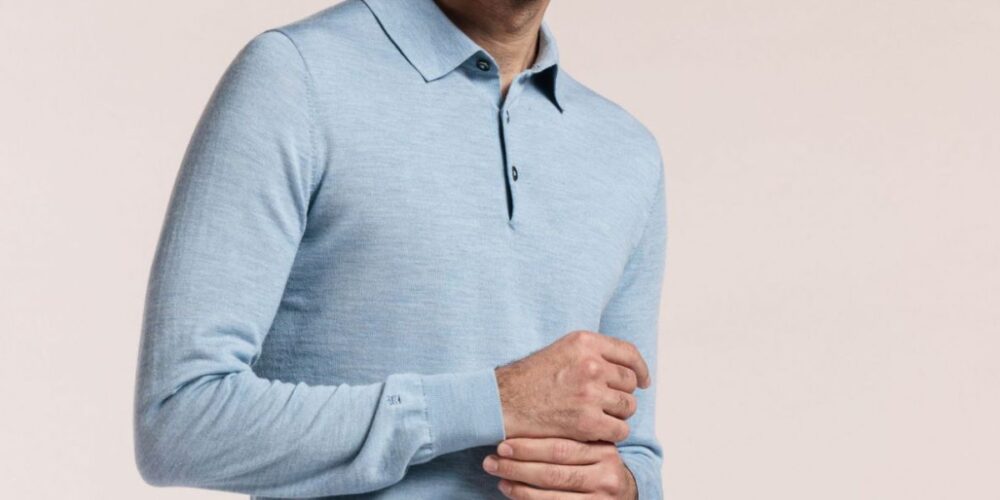 Knitted Polo Shirts Mens 3