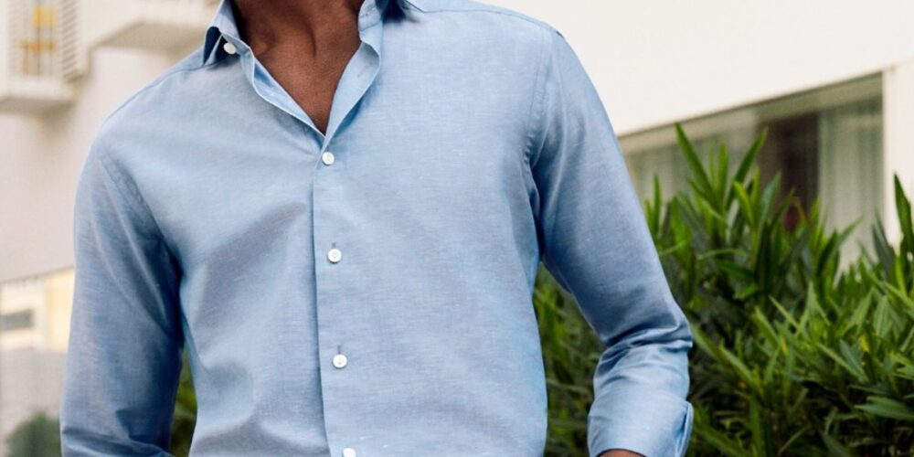 Mens Blue Shirt