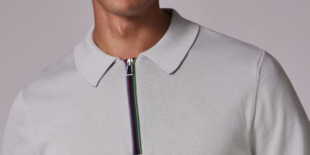 Mens Zip Polo Shirts