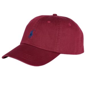 Polo Ralph Lauren Blue Embroidered Pony Burgundy Cap