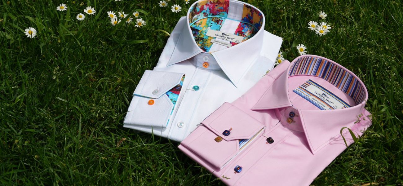 Printed Trim Mens Shirts 1