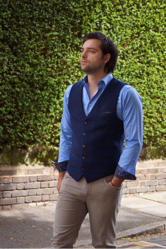 The 5 Shirt Colours - printed trim mens shirts