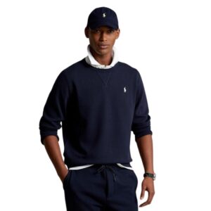 POLO RALPH LAUREN Double Knit Long Sleeved Navy Pullover