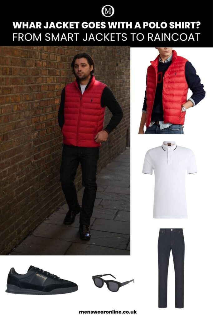 Whar jacket goes with a polo shirt