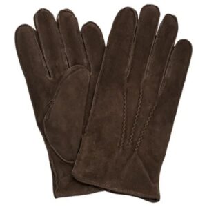 Amanda Christensen Brown Suede Gloves