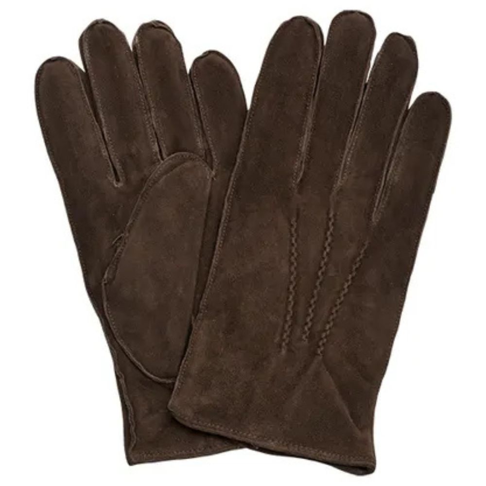 Amanda Christensen Brown Suede Gloves