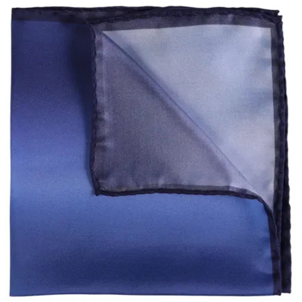 Amanda Christensen Classic Plain Navy Pocket Square