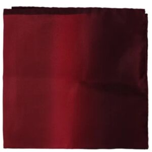 Amanda Christensen Classic Plain Red Pocket Square