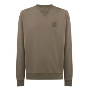BELSTAFF Major Brown Cotton Crew Neck Sweatshirt
