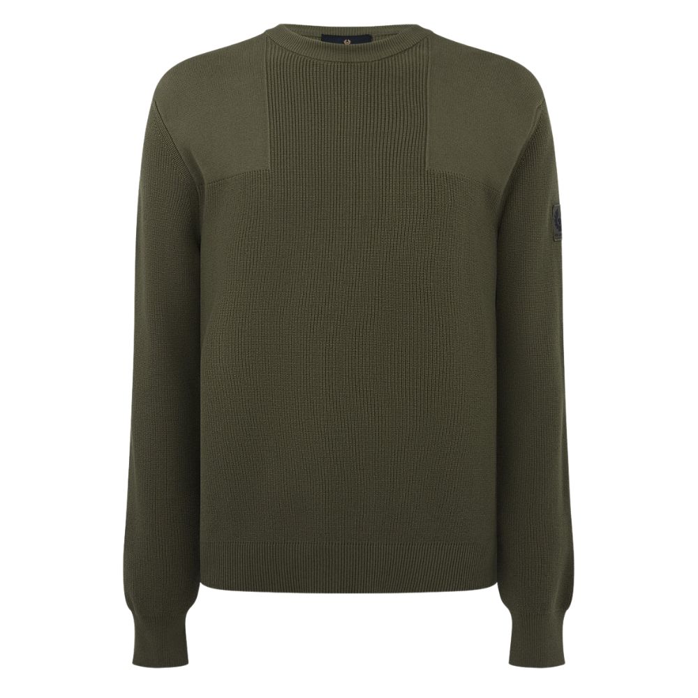 Belstaff Olive Crew Neck Pic 1 1