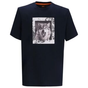 BOSS Cotton Jersey T-Shirt With Animal Artwork