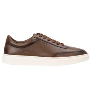 Men's Trainers Colour Guide: Pick the Perfect Pair for Every Outfit 245 BOSS Kieran Tenn Brown Leather Trainers