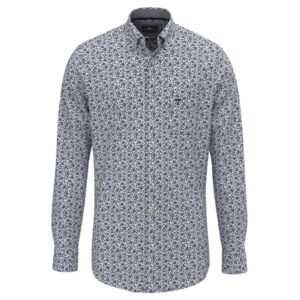 Fynch-Hatton Blue & Navy Floral Print Shirt
