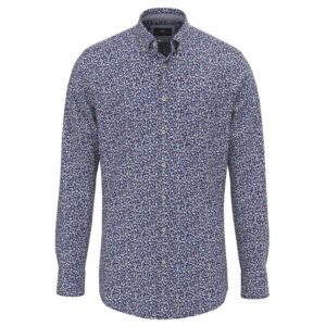 Blue Flower Print Shirt