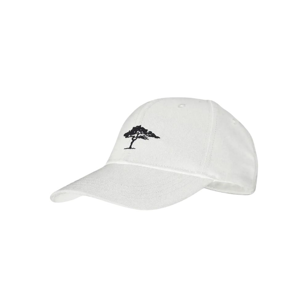 Fynch-Hatton White Cotton Rib Baseball Cap