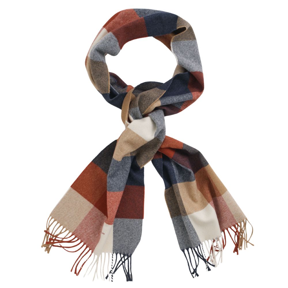 Checked Wool Scarf