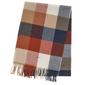Checked Wool Scarf
