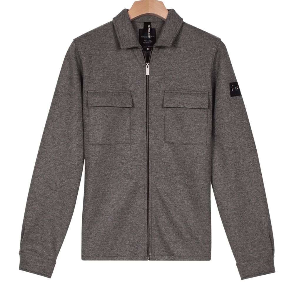 Giordano Carissio Full Zip Grey Overshirt
