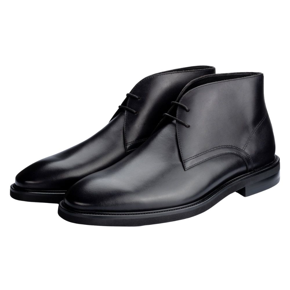 John White Castle Black Calf Chukka Boot
