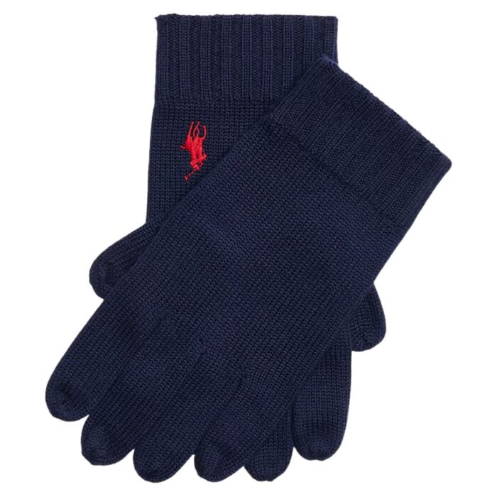 POLO RALPH LAUREN Classic Navy Gloves Menswear Online — free download