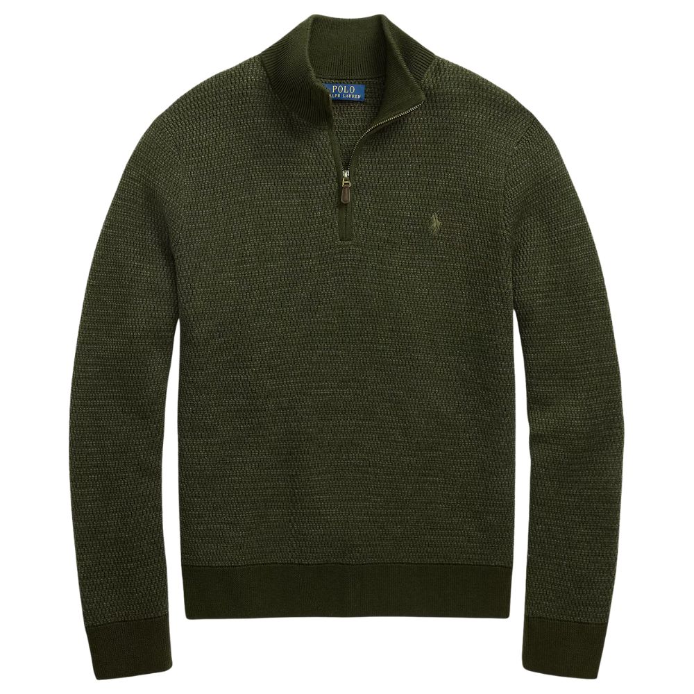 Green Half-Zip Pullover