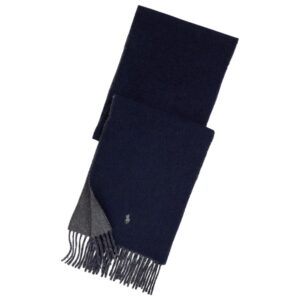 Navy Wool Scarf