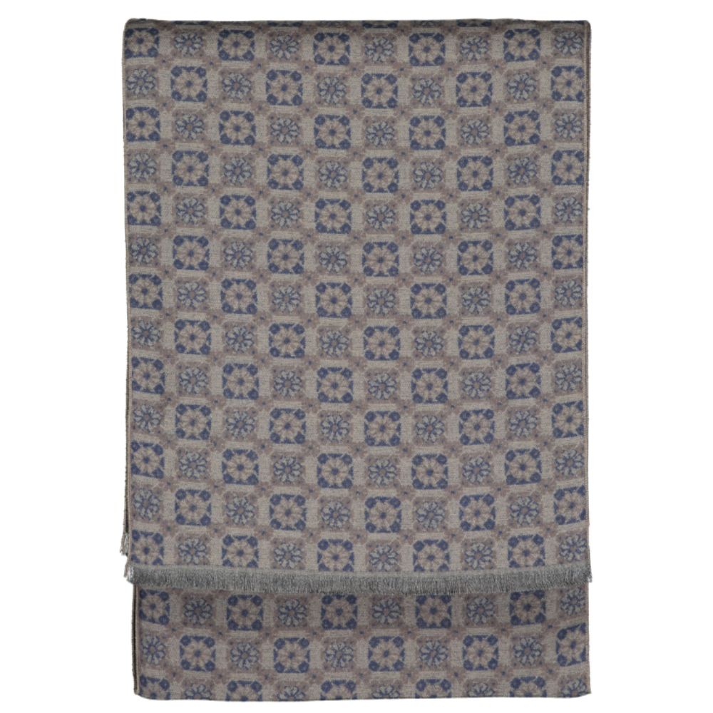 Roy Robson Beige Medallion Scarf 1