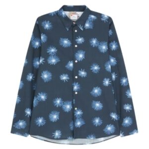 PAUL SMITH Navy Luminescent Floral Print Shirt