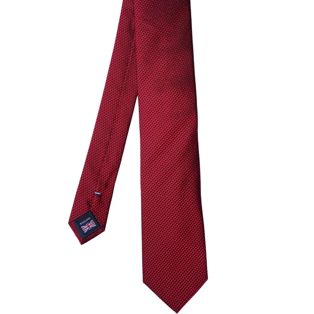 Red Tie and Pocket Square Set