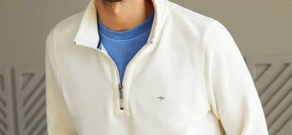 mens quarter zip jumper