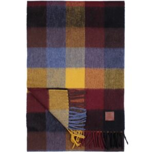 Amanda Christensen Mustard Check Scarf