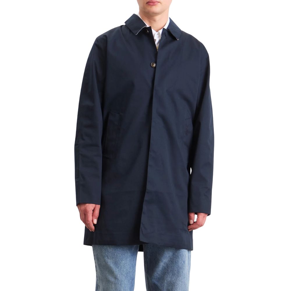 BARBOUR Lorden Waterproof Mac Navy Coat